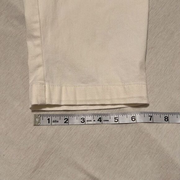 St John’s Bay size 14 white crop jeans with front and back pockets GUC - Picture 10 of 12